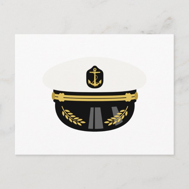 Sea Captain Hat Postcard (Front)