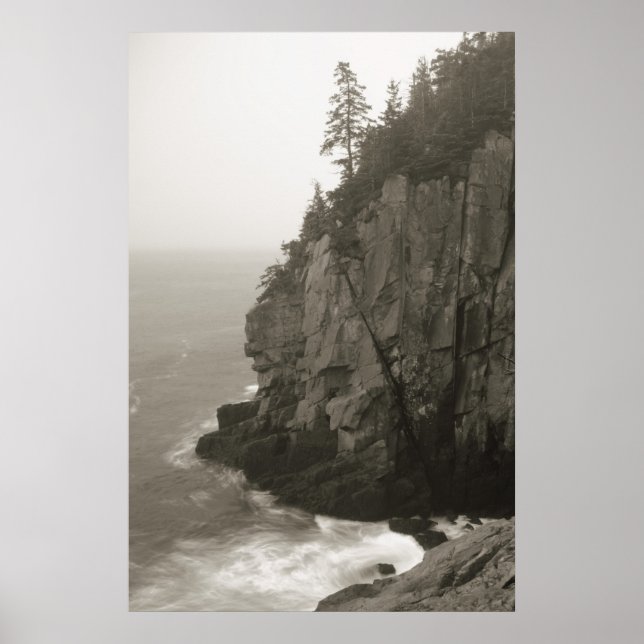 Sea Cliff at Quoddy Head, Maine Poster (Front)