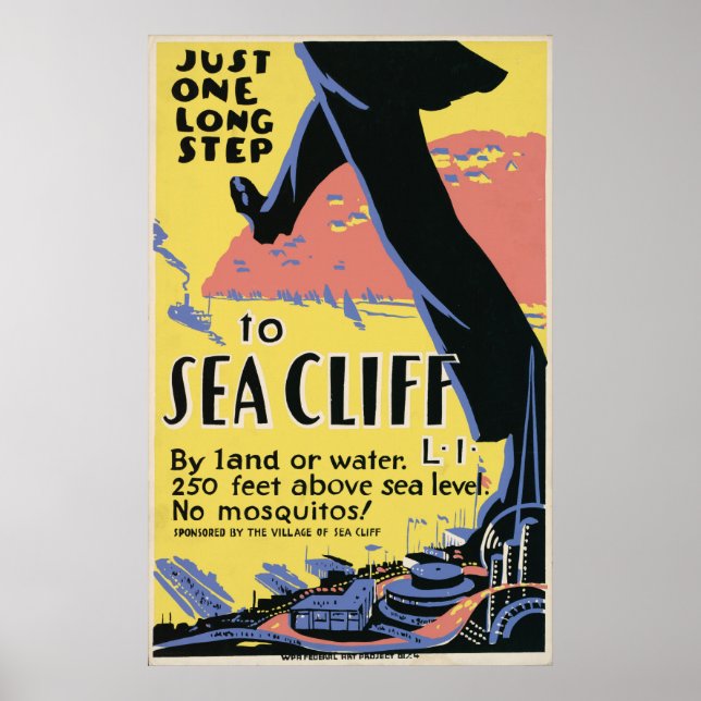 Sea Cliff New York Advertisment Poster (Front)