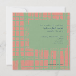 Sea & Coral Bachelorette Party Invitation