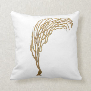 Sea Coral Beach Cottage Decor Pillow no. 3