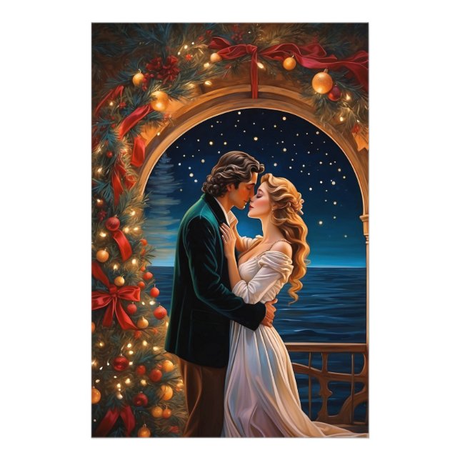*~*  Sea Couple Romance AP51 Christmas Fantasy Photo Print (Front)