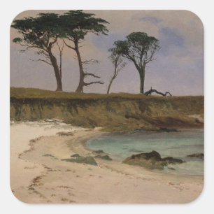 Sea Cove Square Sticker