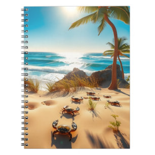 Sea Crabs on Tropical Beach – Serene Ocea Notebook