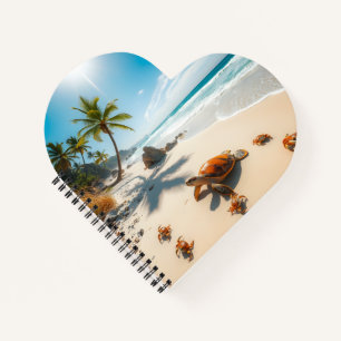 Sea Crabs on Tropical Beach – Serene Ocea Notebook