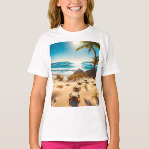 Sea Crabs on Tropical Beach – Serene Ocea T-Shirt