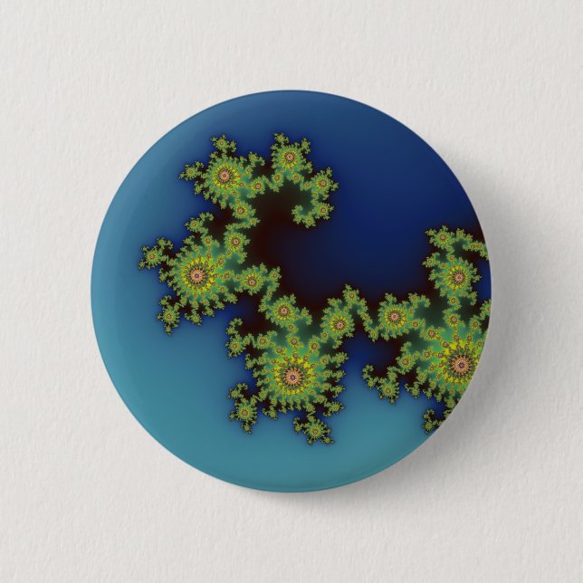Sea Creature - Fractal Button (Front)