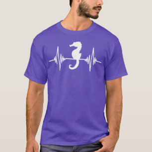 Sea Creature Heartbeat Seahorse T-Shirt