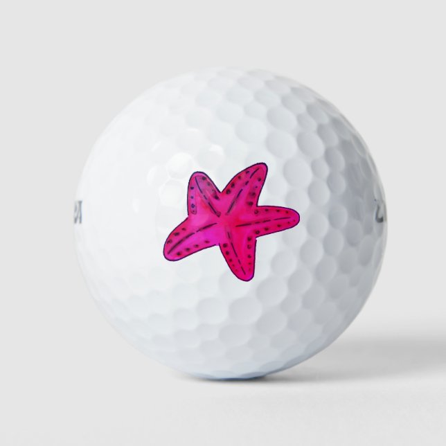 Sea Creature Starfish Golf Balls (Front)