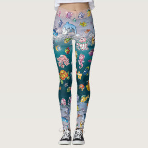 Sea Creatures Artsy  Leggings