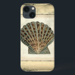 Sea Creatures by the Shore iPhone 13 Case<br><div class="desc">Do you live far away from the beach? No problem! Get this nautical seashell art panel so you can image yourself sitting on a peaceful beach on a warm sunny day. Get this framed seashell panel on your next Zazzle product.</div>