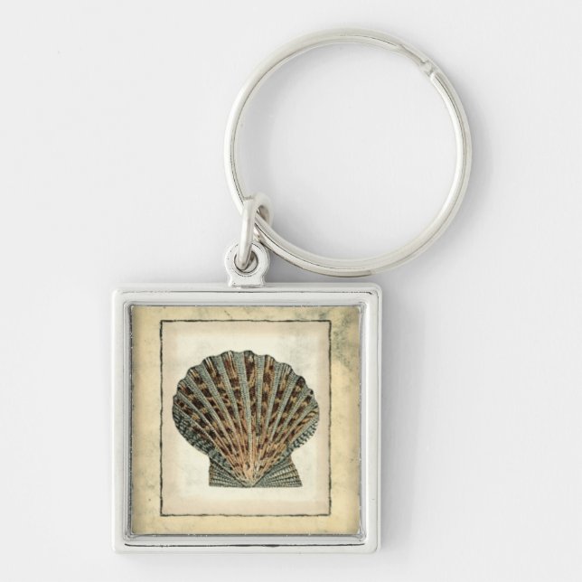 Sea Creatures by the Shore Key Ring (Front)