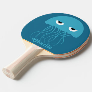 Sea Creatures custom monogram ping pong paddle