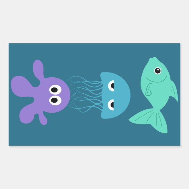 Sea Creatures custom stickers (Front)