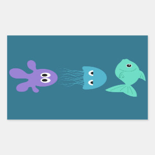 Sea Creatures custom stickers