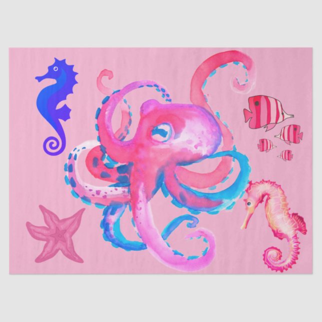 Sea Creatures Decoupage/Tissue Paper (Front)