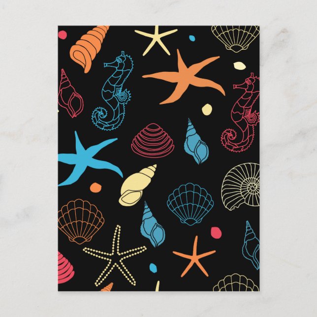 sea Creatures Postcard (Front)