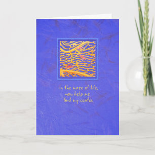 Sea Creatures SeaGoldies Lace Coral Thank You Card