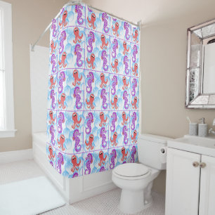 Sea Creatures Shower Curtain