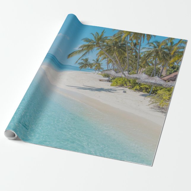 Sea Creatures Wrapping Paper (Unrolled)