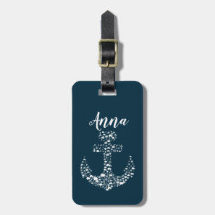 Sea Critters Anchor Nautical / Coastal Luggage Tag