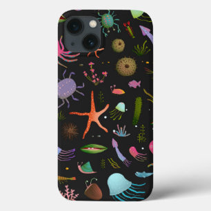 Sea Critters Pattern iPhone 13 Case