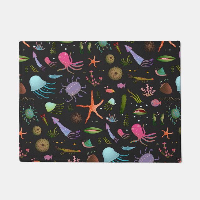 Sea Critters Pattern Doormat (Front)
