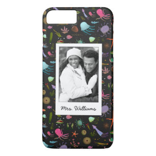 Sea Critters Pattern Your Photo & Name iPhone 8 Plus/7 Plus Case