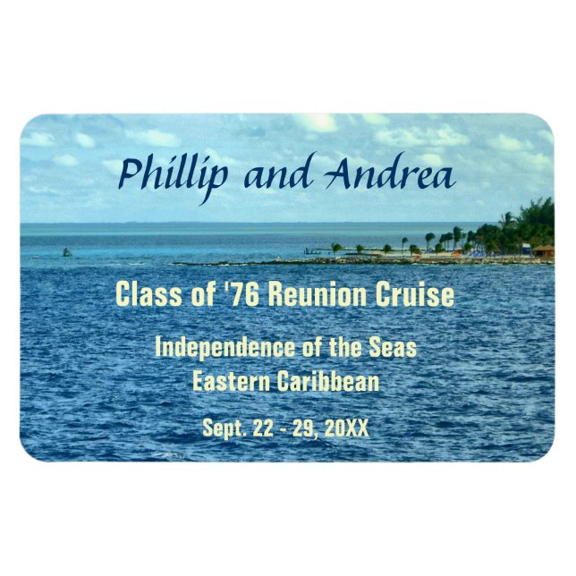 Sea Cruise Stateroom Door Marker Magnet (Horizontal)