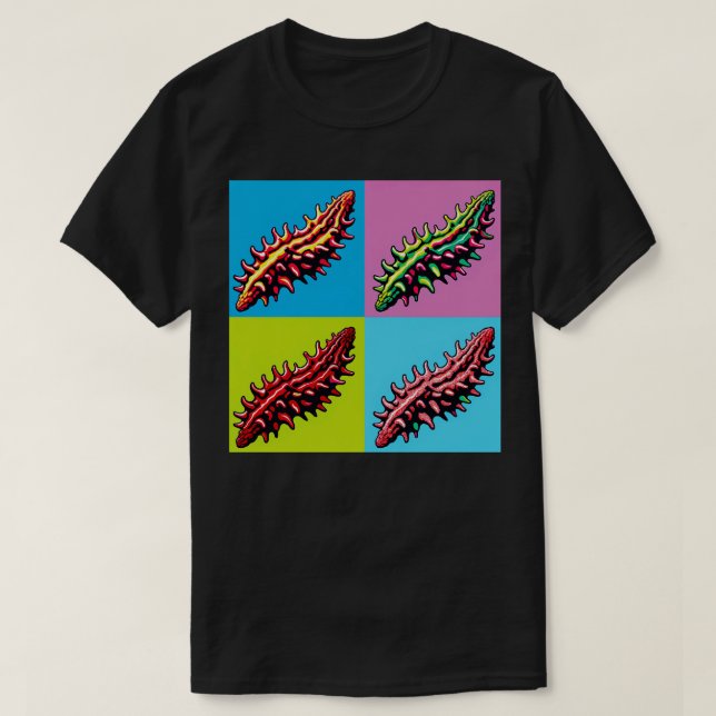 Sea Cuber Art Trendy Marine Life T-Shirt (Design Front)