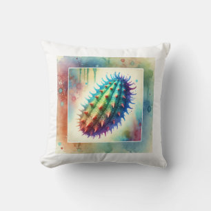 Sea cucumber painting 010824AREF116 - Watercolor Cushion