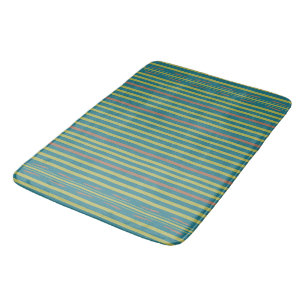 Sea Desert and Clay Stripes Bath Mat
