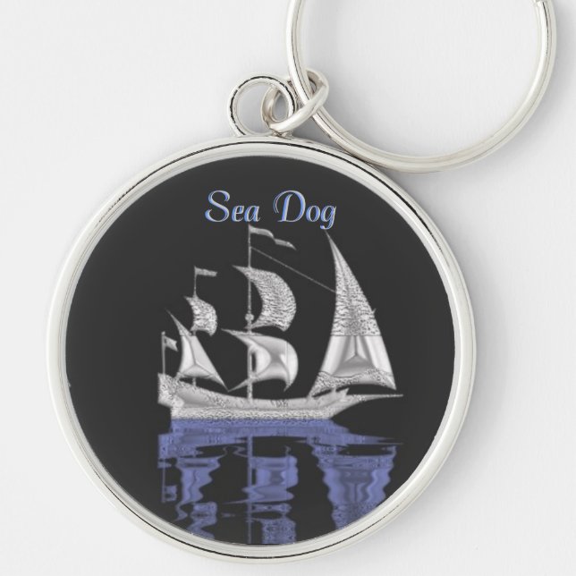 Sea Dog Nautical Key Chain (Front)