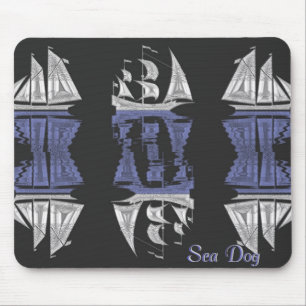 Sea Dog Nautical Mouse Pad