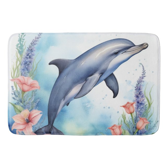 Sea Dolphin Bath Mat (Front)