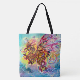 SEA DRAGON Aqua Blue Fantasy Tote Bag