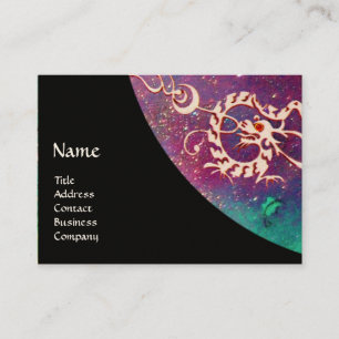 SEA DRAGON RED WAX SEAL , Beauty salon,Day Spa Business Card