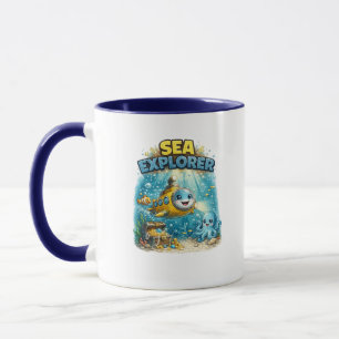 Sea Explorer Cute Submarine Coffee Mug