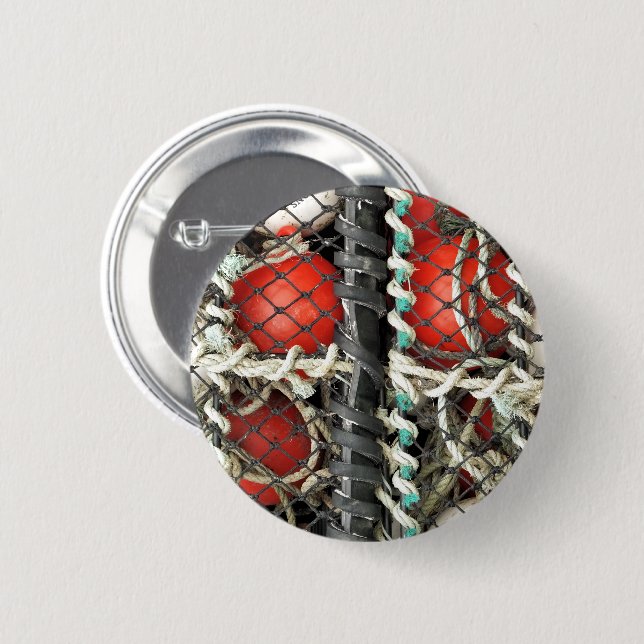 SEA FISHING 6 CM ROUND BADGE (Front & Back)