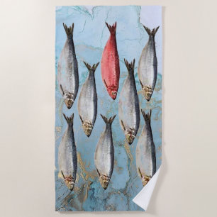 Sea Fishing Beach Towel