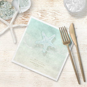 Sea Foam Beach Wedding Thank You V2 ID837 Napkin