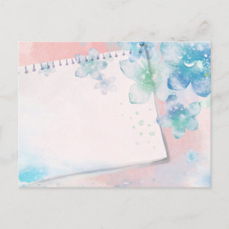 Sea Foam Flower Mist Coastal Destiny's Destiny Postcard