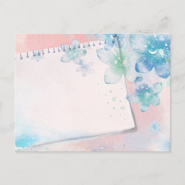 Sea Foam Flower Mist Coastal Destiny's Destiny Postcard (Front)