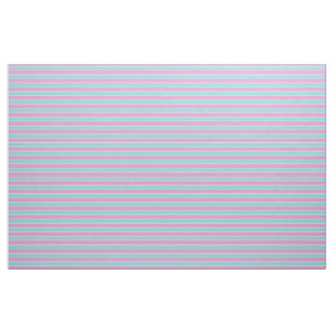 Sea foam green/blue with pink/white stripes fabric