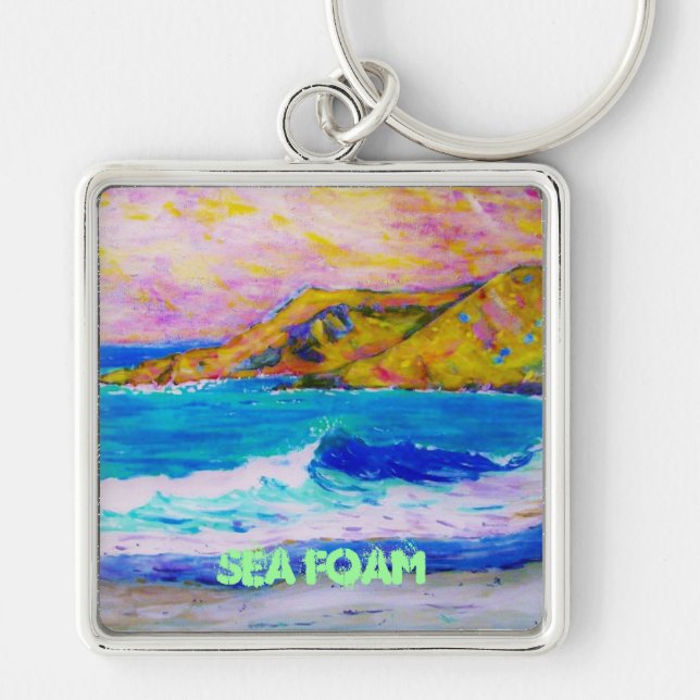 sea foam key ring (Front)
