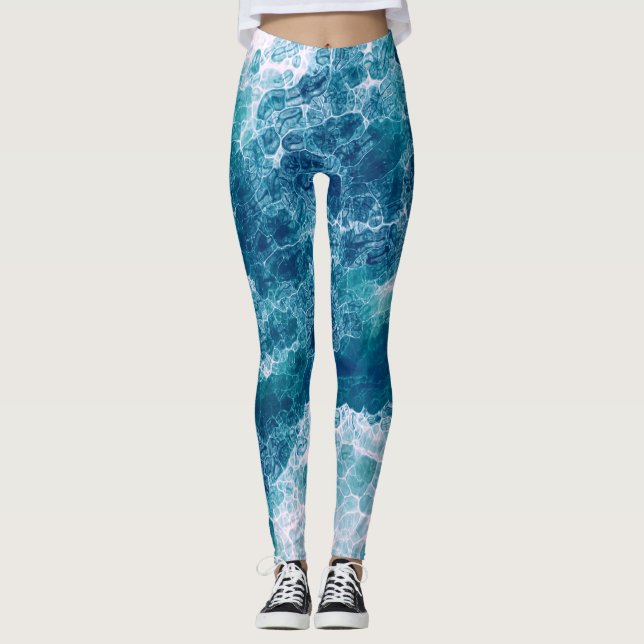 Sea Foam   Leggings (Front)