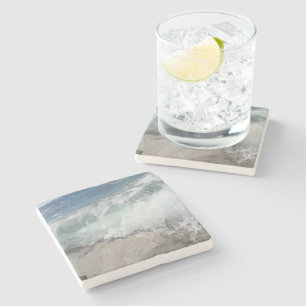 Sea Foam Ocean Waves Stone Coaster