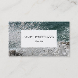 Sea Foam Photo Business Card