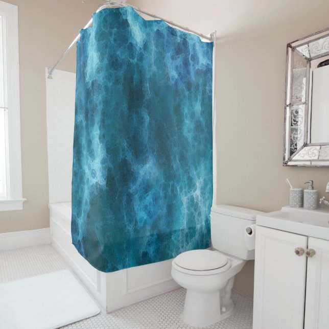 Sea Foam Shower Curtain (In Situ)
