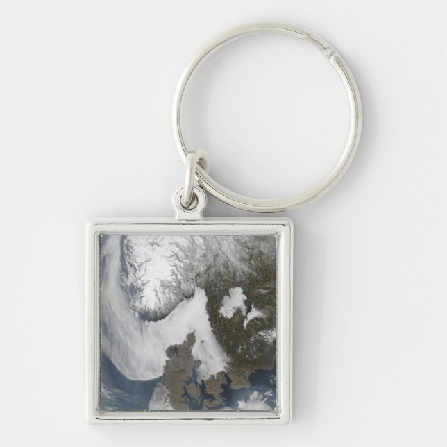 Sea Fog in Scandinavia Key Ring (Front)
